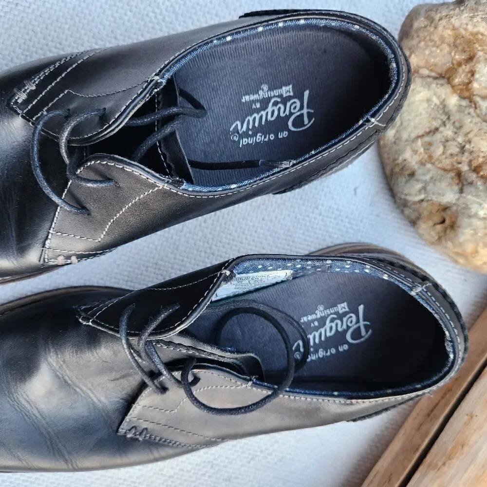 Original Penguin black leather men's dress shoes